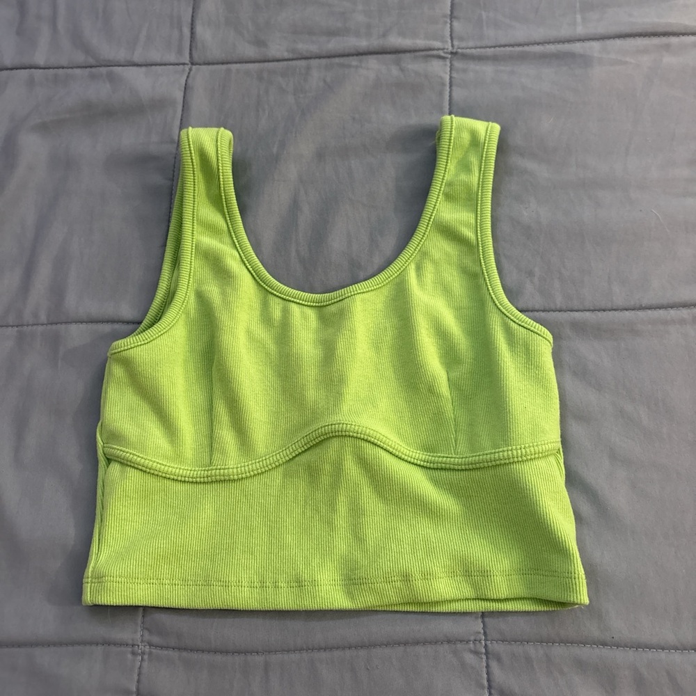 Signature Green Crop Top Athletic Wear